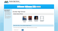 Desktop Screenshot of dunbarhighschool.org